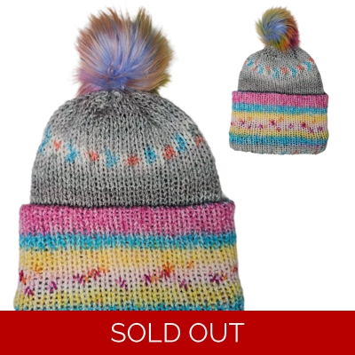 Pompom Beanie - Lightweight - Double Layer